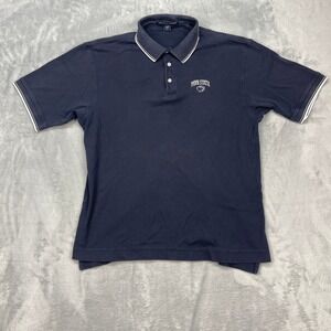 NCAA Penn State Nittany Lions Devon & Jones Football Polo Shirt Mens Large Blue